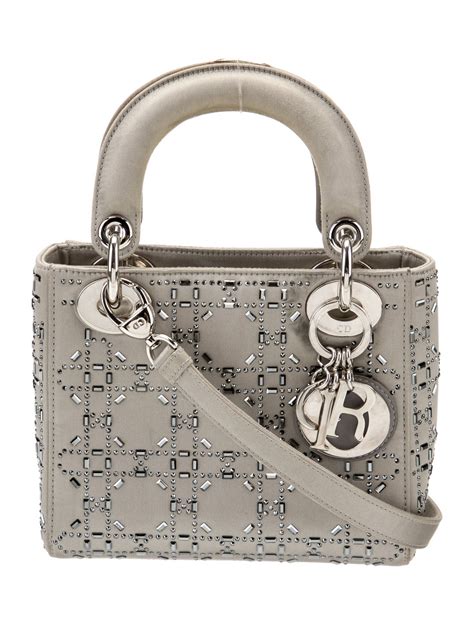 Christian Dior Strass Cannage Mini Lady Dior .